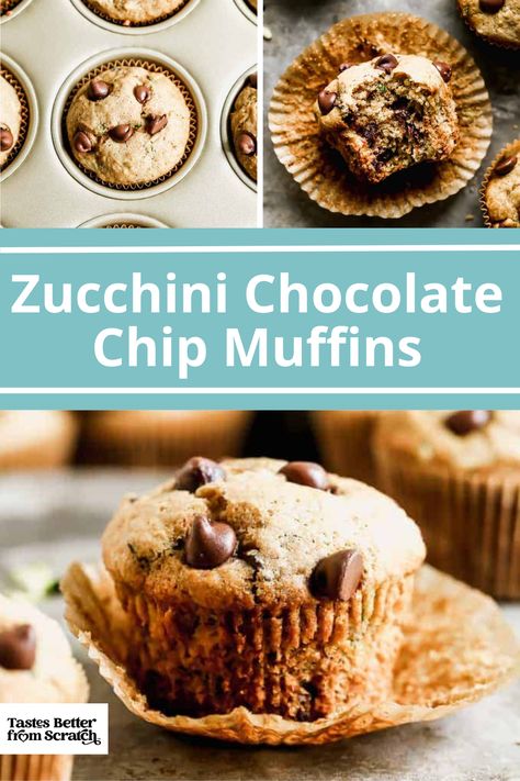 Indulge guilt-free with our Zucchini Chocolate Chip Muffins! Moist and loaded with shredded zucchini, these delightful treats are packed with hidden nutrients. The perfect balance of chocolatey goodness and wholesome ingredients. Save this pin for a deliciously sneaky way to enjoy a healthy indulgence! Healthy Chocolate Chip Zucchini Muffins, Chocolate Chip Zucchini Muffins, Double Chocolate Zucchini Muffins, Zucchini Chocolate, Zucchini Chocolate Chip Muffins, Chocolate Chip Muffin, Chocolate Chip Zucchini Bread, Toffee Chips, Healthy Chocolate Chip