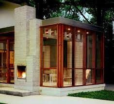 Modern Screen Porch, Screen Porches, Porch Kits, Screened Porch Designs, Screened Porches, Porch Fireplace, Building A Porch, Modern Screens, Double Sided Fireplace