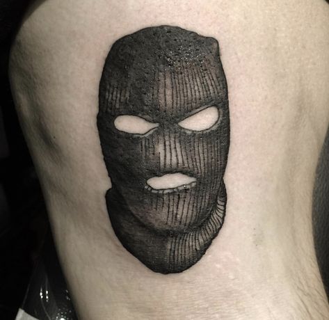 Ski Mask Tattoo, Girl Tattoo Ideas, Acab Tattoo, Brisbane Tattoo, Ivy Tattoo, Balaclava Mask, Evil Tattoo, Ancient Tattoo, Tattoo Ideas For Men