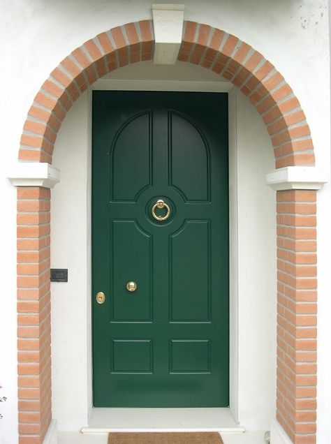 Green Green Front Door Tan House, Green Doors Front Entrance, Front Door Transformation, Tan House, Best Front Doors, Green Front Doors, Bathroom Cabinets Designs, Beautiful Front Doors, Door Paint Colors