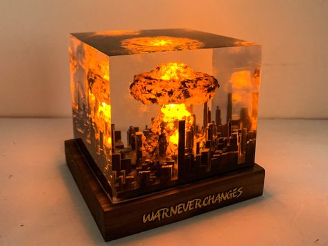 Explosion Bomb Resin Lamp, Atomic Bomb Resin Night Lights, Nuke Lamp Fallout, 3D Resin LED Home Decor, Storm Cloud Lamp, Gift for Him - Etsy Fallout Home Decor, Fallout Decor, Fallout Wedding, Atomic Lamp, Fallout Theme, Led Home Decor, Nerd Decor, Cloud Lamp, Resin Lamp