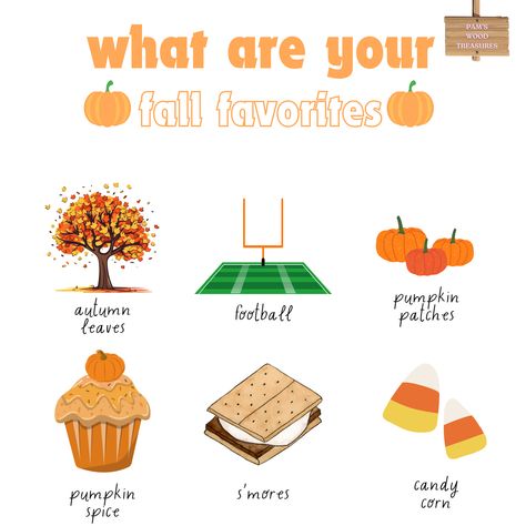 fun social media post to help boost engagement on facebook, instagram, etc fall favorites - football, pumpkin, candy corn, small business, leaves, fall festivals Fun Social Media Engagement Posts, Social Media Content Planner, Fall Faves, Content Planner, Social Media Engagement, Fall Favorites, Fall Festival, Social Media Content, Candy Corn