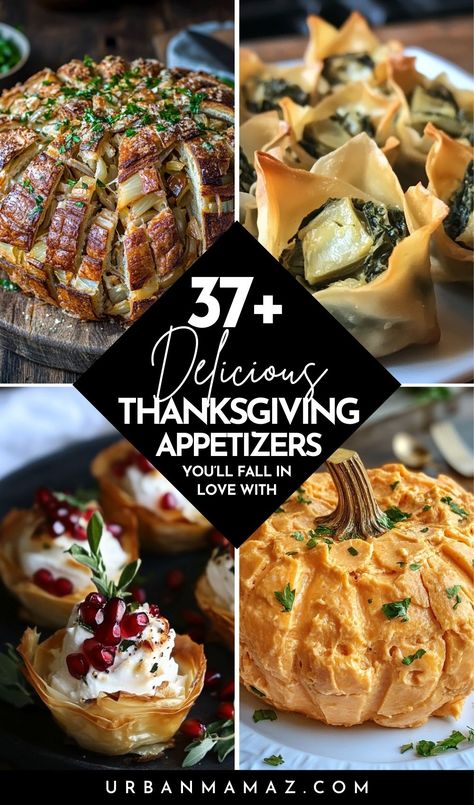 Looking for delicious Thanksgiving appetizers you'll fall in love with? Check out this list of 37+ mouthwatering Thanksgiving appetizer ideas to make this year. Italian Thanksgiving Appetizers, Thanksgiving Apitizers, Thanksgiving Theme Appetizers, Unique Thanksgiving Appetizers, Fancy Thanksgiving Appetizers, Thanksgiving Appetizers Vegetarian, Thanksgiving Ordourves, Thanksgiving Hourdourves, Apps For Thanksgiving