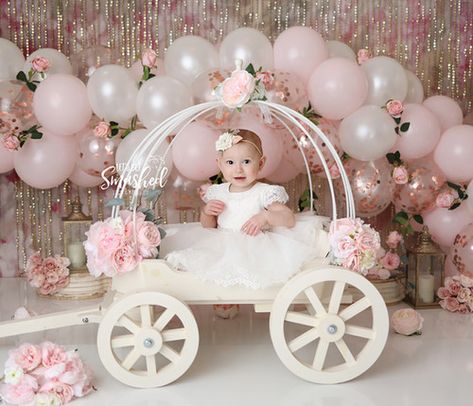 South Jersey Photographer-Princess theme, cask smash, 1st Birthday, pink and gold, floral, balloon garland Princess Themed First Birthday Party, 1st Birthday Party Princess Theme, Princess First Birthday Party Decorations, 1st Birthday Girl Princess Theme, Princess 1st Birthday Party Decoration, Princess First Birthday Party Ideas, 1st Birthday Princess Theme Decorations, Princess One Year Birthday Party, 1 Year Baby Girl Birthday Decoration