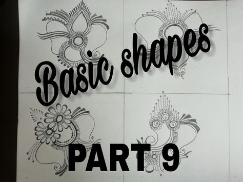 Mehndi basic shapes step by step for beginners | Simple & easy henna shapes for beginners with paper & pencil Basic Mehandi Steps, Mehndi Basic Shapes, Henna Patterns For Beginners, Henna Shapes, Step By Step Mehndi Designs, Mehndi Basic, Step By Step Mehndi, Easy Mehndi Design, Easy Henna