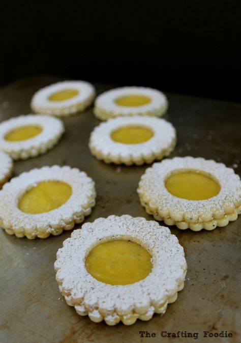 Cookies With Lemon Curd, Lemon Poppy Seed Cookies, Poppy Seed Cookies, Cookies With Lemon, Seed Cookies, Lemon Curd Recipe, Linzer Cookies, Curd Recipe, Lemon Poppy Seed