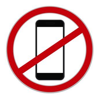 No Cellphone Sign, No Cell Phone Sign, No Phone, Cell Phone, Red, Travel