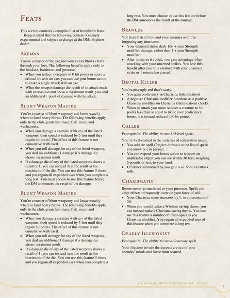 DnD 5e Homebrew Dnd Feats, D D Classes, Dungeon Master's Guide, Dnd Classes, Dnd Races, Dungeons And Dragons 5e, Dungeons And Dragons Classes, Dnd 5e Homebrew, Dragon Rpg