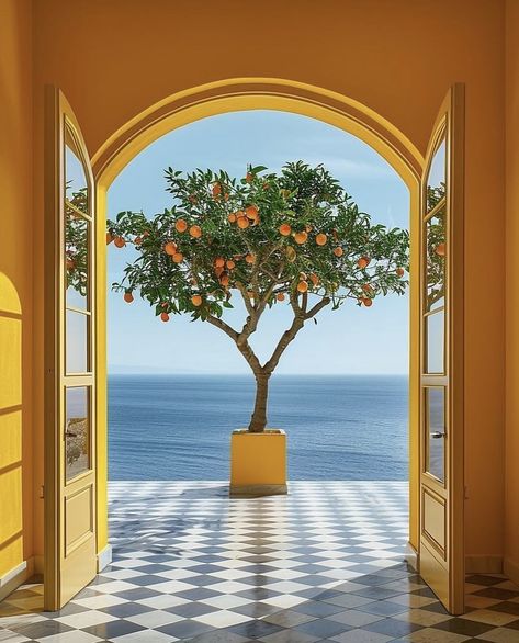 Sicily Lemon Aesthetic, Vintage Italian Aesthetic, Capri Wallpaper, Sicily Aesthetic, Italy Chic, New House Construction, Italian Aesthetic, Italy Aesthetic, Van Gogh Art