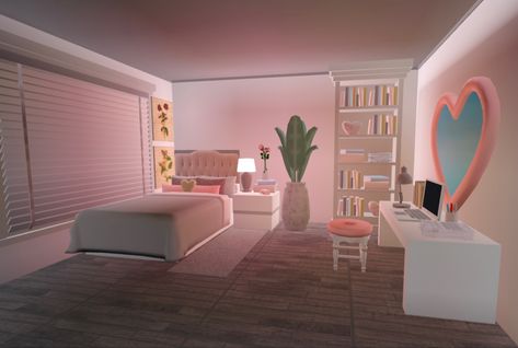 Bloxburg Single Bed Ideas, Bloxburg Rooms Aesthetic, Bloxburg Room Decor Ideas, Club Roblox House Ideas Kids Bedroom, Cute Bedroom Ideas Bloxburg, Bloxburg Empty Room Ideas, Cuartos Bloxburg, Club Roblox Bedroom Ideas, Aesthetic Bloxburg Bedroom