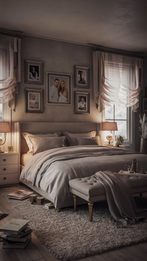 Room Decor Bedroom Couple Romantic, Romantic Master Bedrooms Decor, Room Decor Bedroom Couple, Master Bedrooms Decor Romantic, Couple Bedroom Ideas, Cozy Bedroom Ideas For Couples, Master Bedrooms Ideas For Couples, Newlywed Bedroom, Soft Curtains