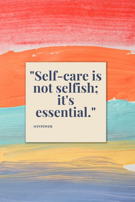 Self-care is not selfish; it's essential. Self Care Is Not Selfish, Selfish Quotes, Say That Again, Self Care Activities, Bible Quotes, Self Care, Verses, Bible Verses, Bible