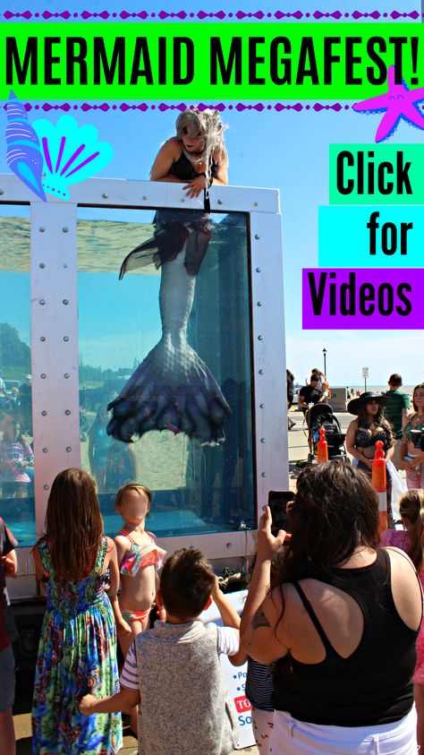 MERMAID FESTIVAL! ♥ Click to see videos of mermaids swimming in a tank at Mermaid MegaFest 2019. Mermaid MegaFest is a festival in South Haven, Michigan that celebrates mermaid, mermen and the Great Lakes. There are REAL Professional Mermaids performing in every nook and cranny of the town, in addition for fun activities for the entire family. ♥ #mermaidmegafest #mermaidconvention #mermaidParty #mermaids #southhaven #michiganmermaids #mermaid #videos Mermaid Performance, Professional Mermaids, Mermaid Videos, Mermaids Swimming, Mermaid Festival, Mermaid Gifs, South Haven Michigan, Swimmable Mermaid Tail, Mermaid Movies