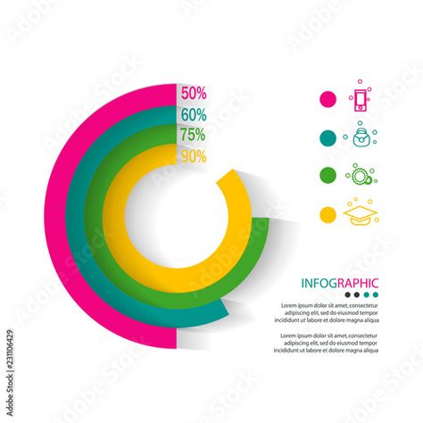 Stock Image: pie chart data infographic Biodata Ideas, Data Infographic, Pie Charts, Chart Infographic, Data Charts, Data Visualization, Infographic Design, Critical Thinking, Classroom Decor