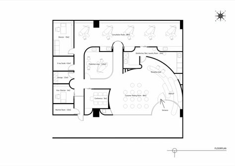 Gallery of Malocclusion Dental Clinic / STARSIS - 16 Japanese Dental Clinic, Clinic Layout Floor Plans, Outpatient Clinic Design, Clinic Plan Architecture, Medical Clinic Design Floor Plans, Dental Clinic Floor Plan, Dental Clinic Plan, Clinic Plan, Obgyn Clinic