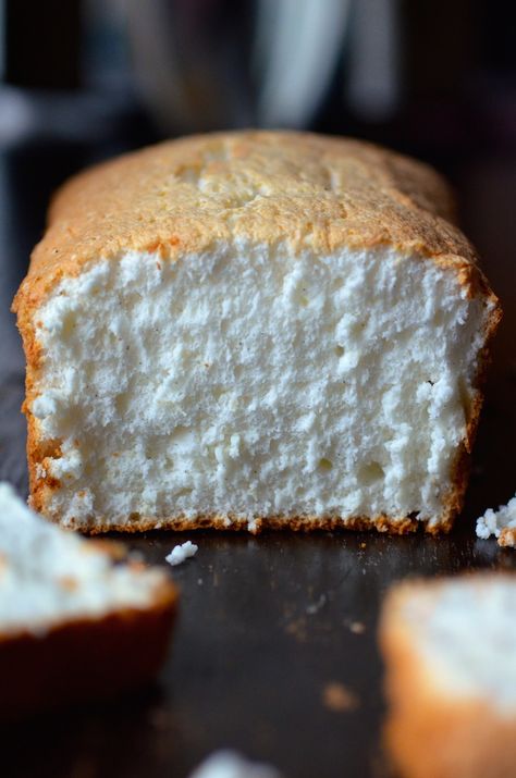 Angel Food Cake Loaf Pan, Angel Food Cake Loaf, Brunch Parties, Tube Pan, Orange Extract, Loaf Cakes, Oven Rack, Dessert Easy, Cake Easy