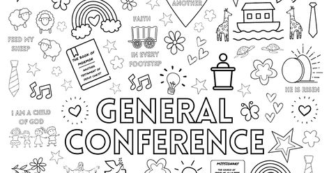 General Conference Printable, Conference Ideas, Conference Poster, Lds General Conference, The Book Of Mormon, Poster Size Prints, General Conference, Poster Colour, Free Printable Coloring