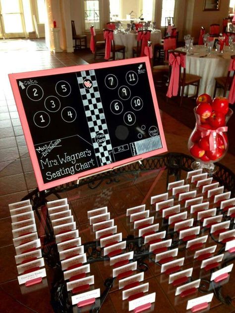 Teacher Themed  Wedding - Seating Chart and Pink Eraser Place Cards Teacher Theme Wedding, Teacher Themed Wedding, Healthy Chicken Meal Prep, Easy Soup Recipes Healthy, Teacher Themes, Pink Eraser, 7 Cake, Teacher Wedding, Pink Wedding Cake