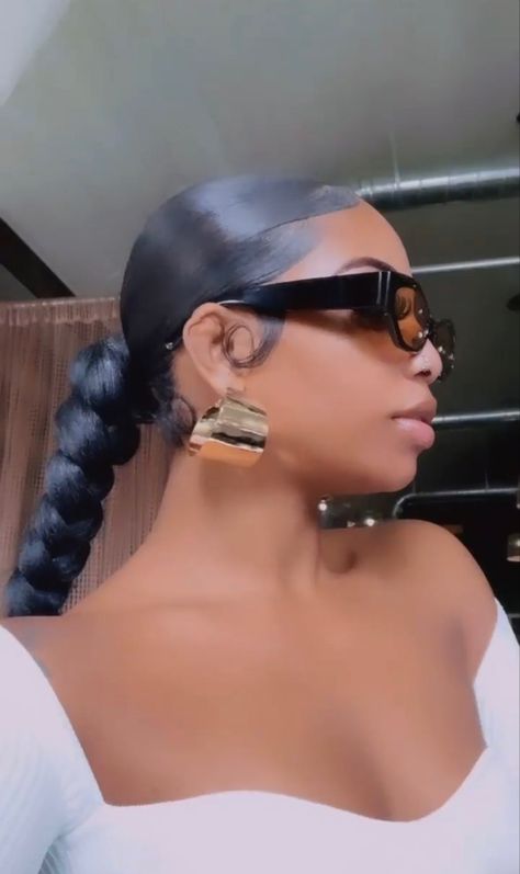 Dearra Taylor, Sleek Braided Ponytail, Pinterest Page, Natural Hair Updo, Girls Braids, Sleek Ponytail, Ponytail Styles, High Ponytails, Baddie Hairstyles