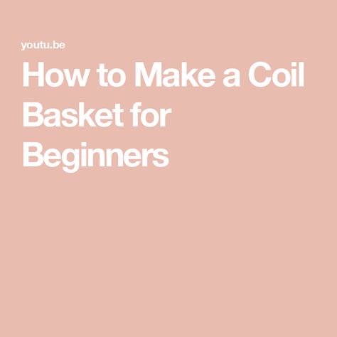 How to Make a Coil Basket for Beginners Diy Crochet Rope Basket, Coil Basket, Basket Tutorial, Yarn Basket, Coiled Rope, Coiled Baskets, Crochet Rope, What To Use, Diy Basket