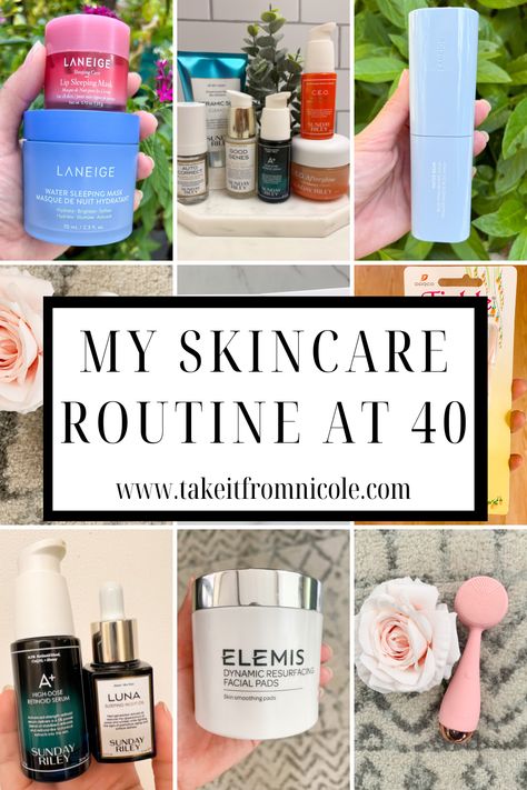 Best Skin Care Products From Ulta, Face Care Routine In Your 40s, Basic Skin Care Routine Products, Skin Routine For 40 Year Old, Skin Care Routine In Your 40s, Skincare At 40, Best Skin Care Products For 40, Best Nighttime Skincare Routine, Skincare After 40