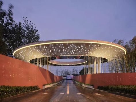 Auditorium Design, Gate Lights, Joker Hd Wallpaper, Side Gates, Entrance Gates Design, Landscape Design Plans, Canopy Design, Entrance Design, Architecture Exterior