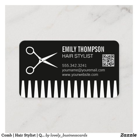 Barber Shop Business Cards, Barber Business Cards, Barber Logo, Salon Logo Design, Barbershop Design, Qr Code Business Card, Barber Shop Decor, Stylist Business Cards, Hairstylist Business Cards