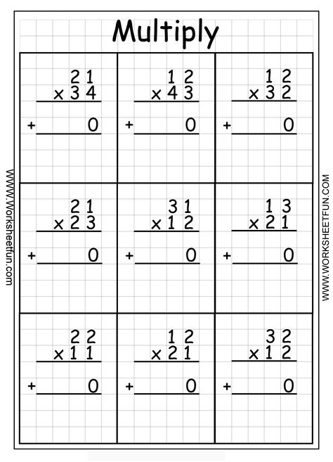 Multiply 2 digit by 2 digit - 30 Worksheets Two Digit Multiplication, Double Digit Multiplication, Math Multiplication Worksheets, Multi Digit Multiplication, Free Printable Math Worksheets, Maths Worksheets, Multiplication Practice, Mathematics Worksheets, Experimental Design