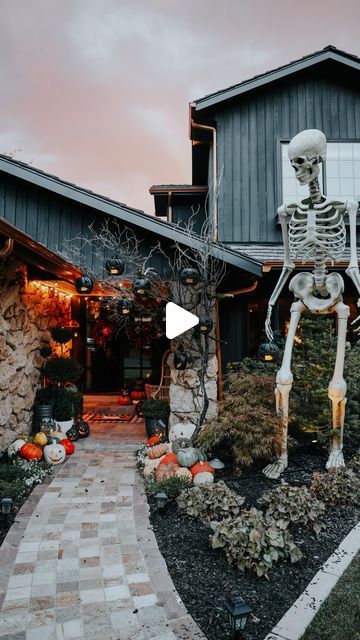 Brooke Christen on Instagram: "The broken branches actually turned into something…Ready for trick or treaters & Halloween parties! Feeling extra fun & spooky at night 🎃✨ Now to figure out costumes! Comment FALL for sources & fall around our home🍂" Trick Or Treater, Christening, Halloween Party, Halloween Decorations, Turn Ons, Halloween, Instagram