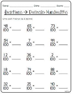 80+ Fraction Printables - Create Teach Share Decimals 4th Grade, Math Decimals, Decimals Worksheets, Math Tools, Math Centers Middle School, Learn Portuguese, Fractions Decimals, Fractions Worksheets, Math Notebooks