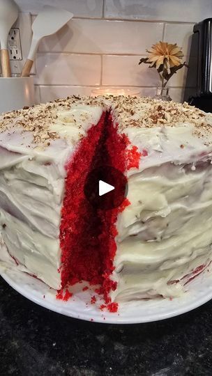 930K views · 8.6K reactions | Red Velvet Cake! | Here's my quick and easy way of making a red velvet cake. 😋 | By Jennifer Hart Williams | Here's how I made my red velvet
cake from Box Cake Mix. If you don't like using Box Cake Mix,
then this recipe isn't for you. This recipe allows for you to
cut down on a few steps and still get an amazing cake.
You're going to start off with your Duncan Heinz Butter Golden
Cake Mix. You're going to use two boxes of those and that
should get you approximately four layers. Next, we're
going to add in our butter. Make sure it's at room
temperature and soften really Next, we're going to add in all
of our eggs and then I'm going to pour in one cup of
buttermilk. While you're adding in everything, make sure
everything is really getting combined well. I added Red Velvet Cake Mix Recipes, Red Velvet Pound Cake Recipe, Easy Red Velvet Cake, Cheesecake Desserts Recipes, Box Cake Recipes, Red Velvet Recipes, Golden Cake, Red Velvet Cake Recipe, Red Velvet Cake Mix