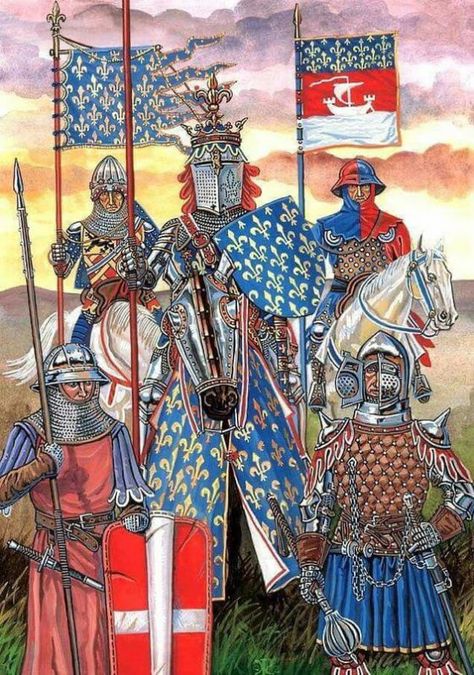 The French Crusaders’ Victories Came From Their High Admiration of Honor and Bravery - Nobility and Analogous Traditional Elites French Knight, English Knights, Medieval France, Medieval Drawings, Century Armor, Historical Warriors, Medieval Ages, Medieval Europe, Historical Armor