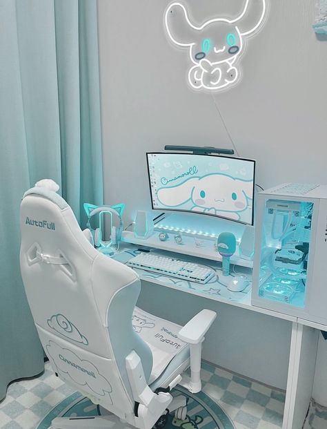 𝐶𝑢𝑡𝑒 🐹 𝑆𝑜𝑓𝑡 🐇Ƈυ∂∂ℓу🧸🌿🌹 on Twitter: "https://t.co/iH5JTzP0IG" / Twitter Sanrio Room, Gamer Setup, Gamer Room Decor, Diy Bedroom, Study Room Decor, Gaming Room Setup, Cute Bedroom Decor, Cute Room Ideas, Gamer Room