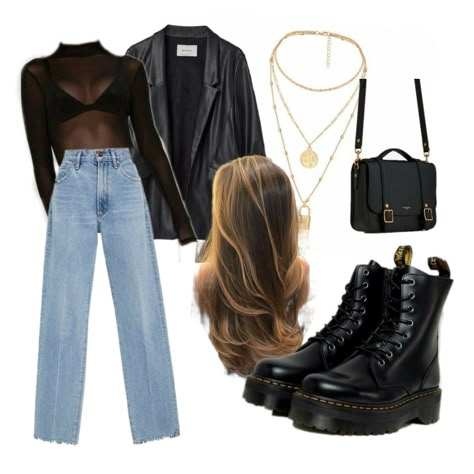 Musician Outfits Aesthetic, Heavy Metal Concert Outfit Ideas, Concert Outfit Ideas Jeans, Cigarettesaftersex Concert Outfit, What To Wear To A Concert, Chique Outfits, Streetwear Fashion Women, Edgy Outfits, Mode Inspiration