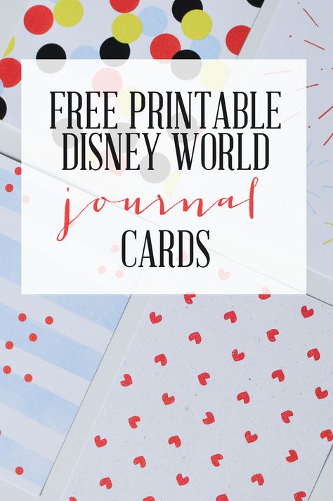 Free Printable Walt Disney World Journal Cards Disneyworld Printables Free, Disney Envelopes Free Printables, Disney Journal Pages, Disney World Journal, Disney Journal Ideas, Disney World Printables, Disney Travel Journal, Disney Printables Free, Traveling Journal