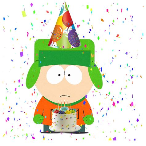 yeah that's all South Park Birthday, South Park Happy Birthday, Birthday Door, Kyle Broflovski Birthday, Kyle South Park, Birthday Icon, Park Birthday, Kyle Broflovski, Me Irl