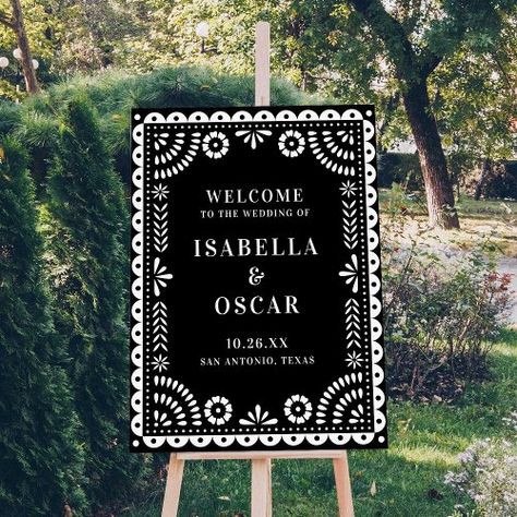 $30.25 | Black & White Papel Picado Wedding Welcome Sign #rustic wedding, mexican wedding, papel picado wedding, mexican wedding banner, traditional mexican wedding, bohemian chic wedding, mexico destination wedding, fiesta, quinceañera, black Latinx Wedding, Wedding Papel Picado, Traditional Mexican Wedding, Bohemian Chic Wedding, Papel Picado Wedding, Wedding Mexican, Bohemian Chic Weddings, Hacienda Wedding, Mexico Destination Wedding