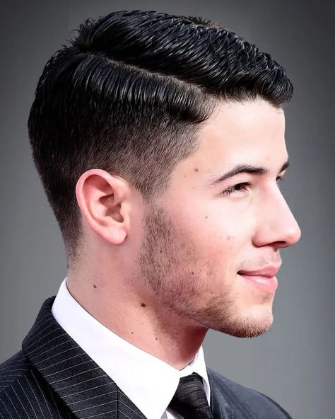 Top 5 Comb Over Fade Haircuts For Men: 2023 Edition Nick Jonas Haircut, Low Fade Comb Over, Vintage Hairstyles For Men, Comb Over Fade Haircut, Braids With Fade, Comb Over Fade, Side Part Hairstyles, Low Fade, Mens Hair Trends