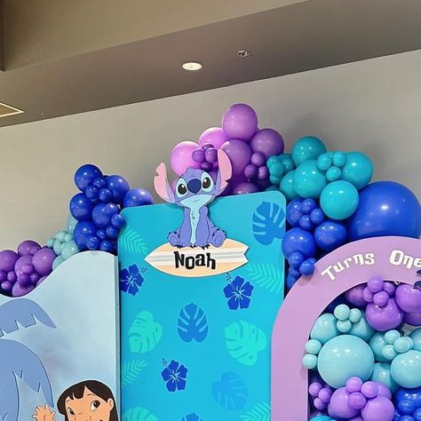 Backdropsbysol☀️ on Instagram: "Stitch 💜💙🌺" Stitch Pictures, Lilo And Stitch, Mommy And Me, 2nd Birthday, Candy, Birthday, On Instagram, Quick Saves, Instagram