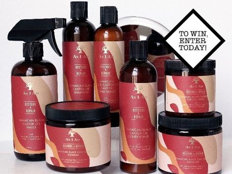 Win an As I Am Naturally Jamaican Black Castor Oil Set Hair Journey Tips, Castor Oil Shampoo, 4c Hair Care, Low Porosity Hair Products, Castor Oil For Hair, Beauty Works, Jamaican Black Castor Oil, Beauty Supply Store, Black Castor Oil