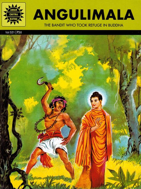 ANGULIMALA - The Bandit who took Refuge in Buddha Bangla Comics, Bangla Book, Indian Comics, Hindi Comics, Accounting Books, Diamond Comics, Mythology Books, Buddha Art Drawing, The Bandit