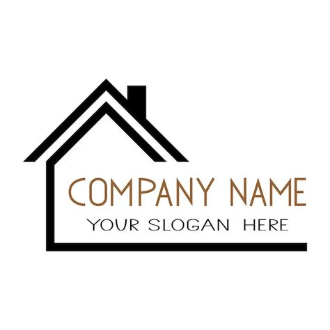 Clean Nail Designs, Roofing Company Logos, House Logo Icon, Roofing Logo, Home Symbol, Vector House, Inmobiliaria Ideas, Logo Design Mockup, Property Logo