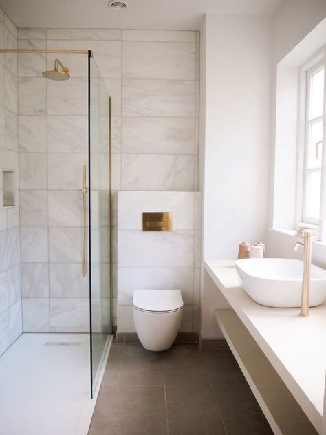 Malmo in Cornwall Bathroom Reveal — Malmo & Moss Shower Near Toilet, Walk In Shower Next To Toilet, Bathroom Design Small Modern, Small Bathroom With Shower, Bathroom Transformation, Glass Shower Enclosures, Scandinavian Bathroom, Small Toilet, Bathroom Remodel Shower