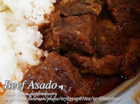 Beef Asado http://www.panlasangpinoymeatrecipes.com/beef-asado.htm #BeefAsado Beef Asado Recipe, Beef Asado, Recipes For Beef, Panlasang Pinoy Recipe, Panlasang Pinoy, Vegetable Soup Healthy, Pinoy Recipes, How To Cook Beef, Peruvian Recipes