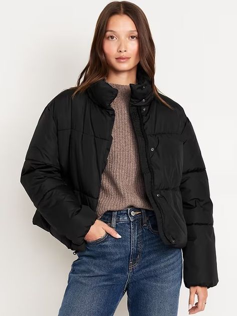 Quilted Puffer Jacket | Old Navy Old Navy Puffer Jacket, Women’s Jacket Outfit, Puffer Coat Outfit, Fall Jackets Outfit, York Outfits, Christmas Nyc, Fall Winter Capsule Wardrobe, Puffer Jacket Outfit, New York Outfits