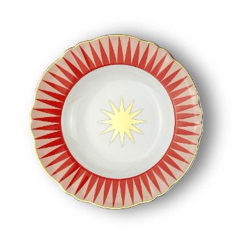 Modern Plates, Harlequin Pattern, Star Decals, Deep Plate, Ceramic Houses, Soup Plating, Colorful Table, Dolce E Gabbana, Plate Design