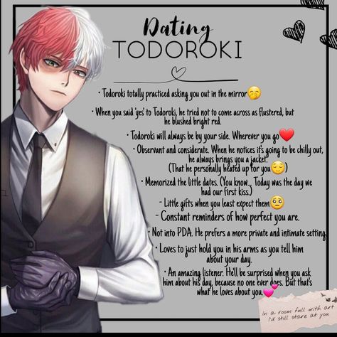 Todoroki X Yn Headcanons Spicy, Mha Characters When Your On Your Period, Anime Headcanons Spicy, Anime Guys As Boyfriends, Todoroki X Yn Headcanons, Todoroki Imagine, Todoroki As Your Boyfriend, Todoroki Headcanons, Shotodoroki X Yn