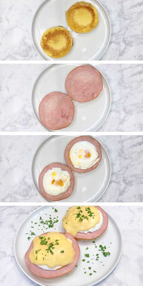 Keto Eggs Benedict | Healthy Recipes Blog Eggs Benedict Healthy, Keto Eggs Benedict, Healthy Eggs Benedict, Keto Eggs, Egg Bakes, Egg Benedict, Hollandaise Sauce, Healthy Food Blogs, Keto Recipe