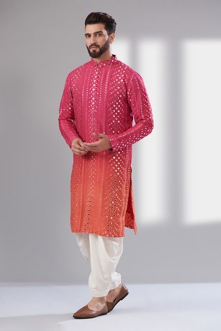 Haldi Ceremony Outfit For Men, India Fashion Men, Embroidery Mirror Work, Haldi Ceremony Outfit, Wedding Kurta For Men, Haldi Outfits, Embroidery Mirror, Wedding Dresses Men Indian, Sangeet Outfit