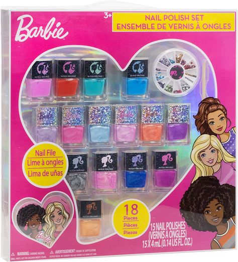 Barbie Characters, Barbie Nail, Safe Nail Polish, Kids Nail Polish, Quick Dry Nail Polish, Water Based Nail Polish, Nail Gems, Nail Polish Removers, Nail Polish Kit